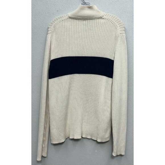 Vintage Polo Jeans Co Ralph Lauren sweater Men’s Large Ribbed 1/4 Zip Flag Logo - Picture 3 of 6